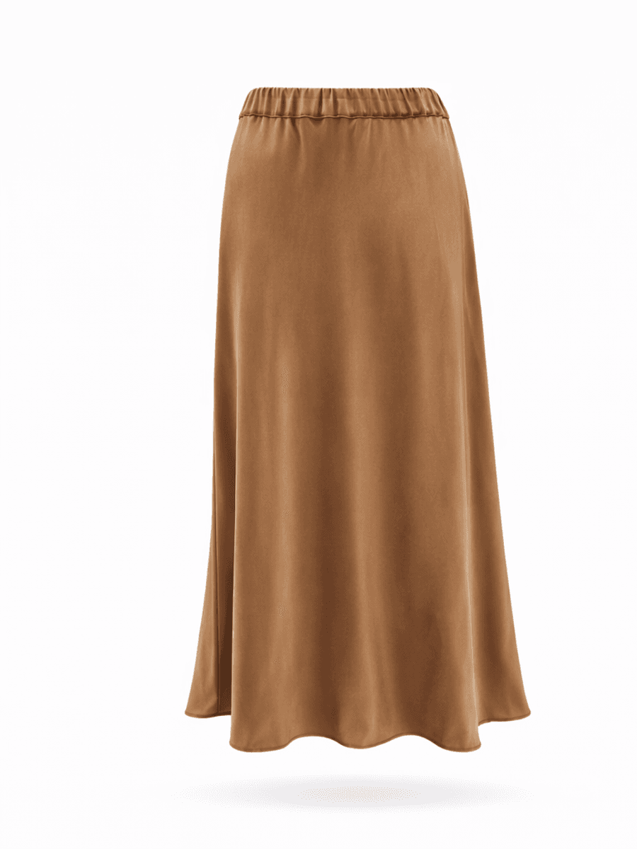 Amuse Silkeskjørt Margit 905CaramelSS26