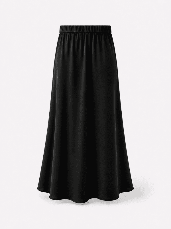 Amuse Silkeskjørt Margit 198BlackAW26