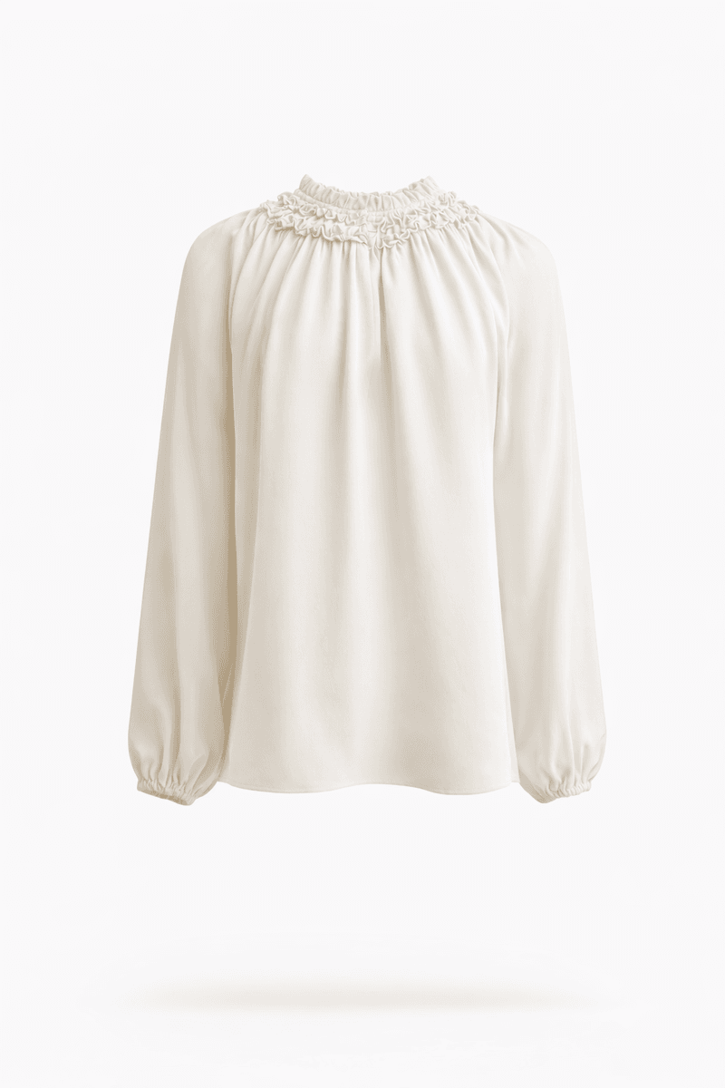 Amuse Silkebluse Mariann 103OffwhiteAW26