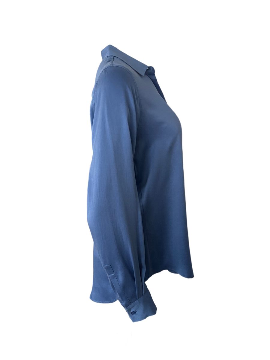 Amuse Silkebluse Classic BlueAW25