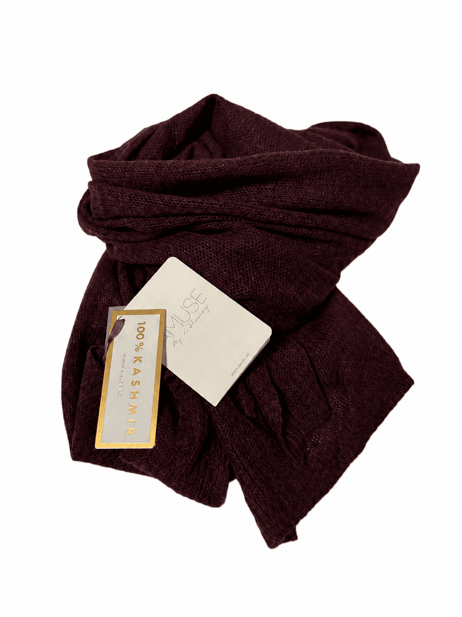 Amuse Knitted Scarf Evelina 159BurgundyAW26
