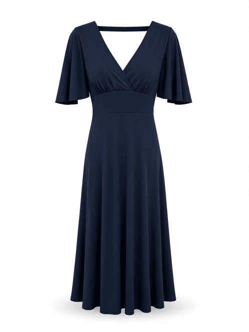 Hovedbilde Amuse Kjole Martha NavySS23