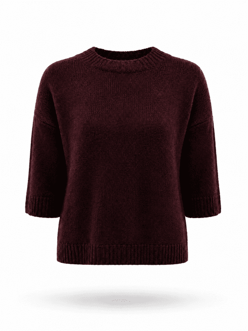 Hovedbilde Amuse Pullover Felicia 159BurgundyAW26
