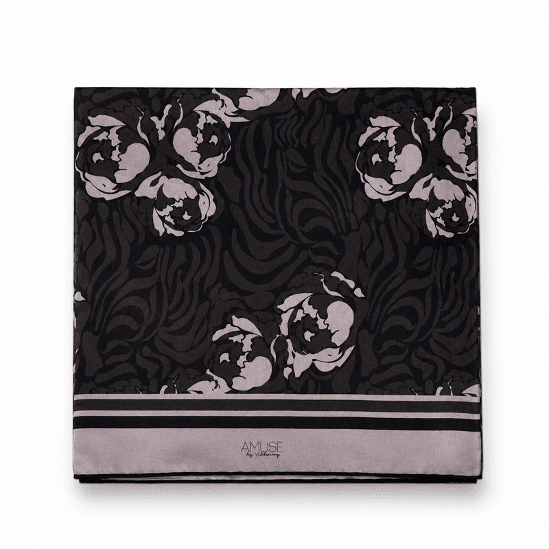 Amuse Silkeskjerf Eloise 888BrownPrint AW26