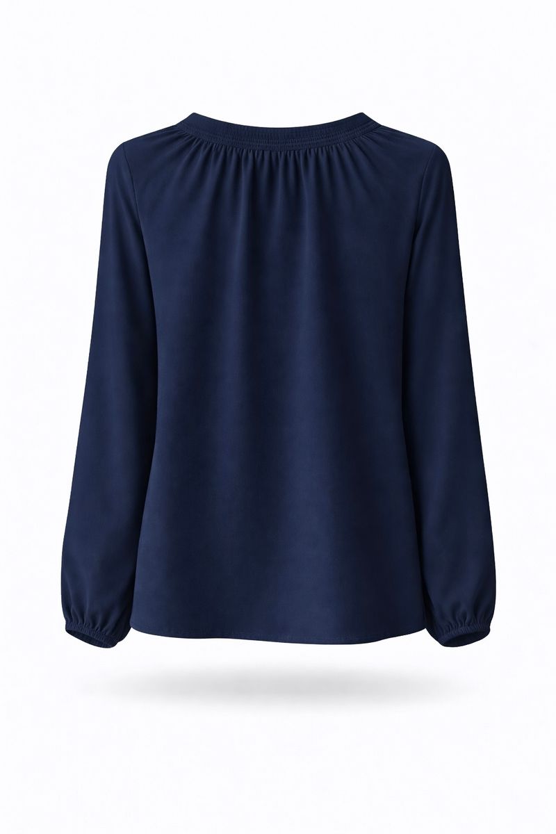 Amuse Silkebluse Anette 947NavyPF26