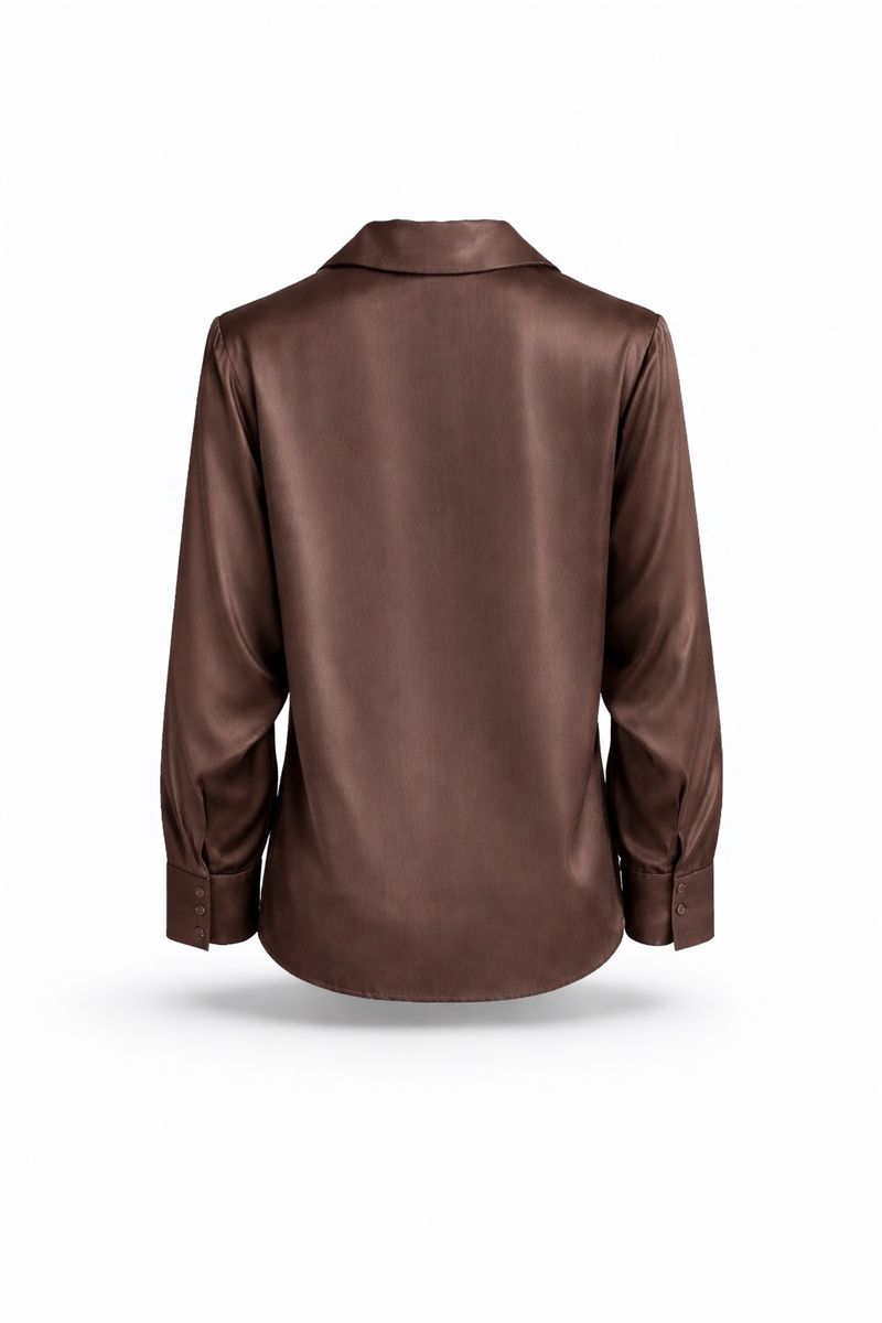 Amuse Silkebluse Anita 110BrownAW25