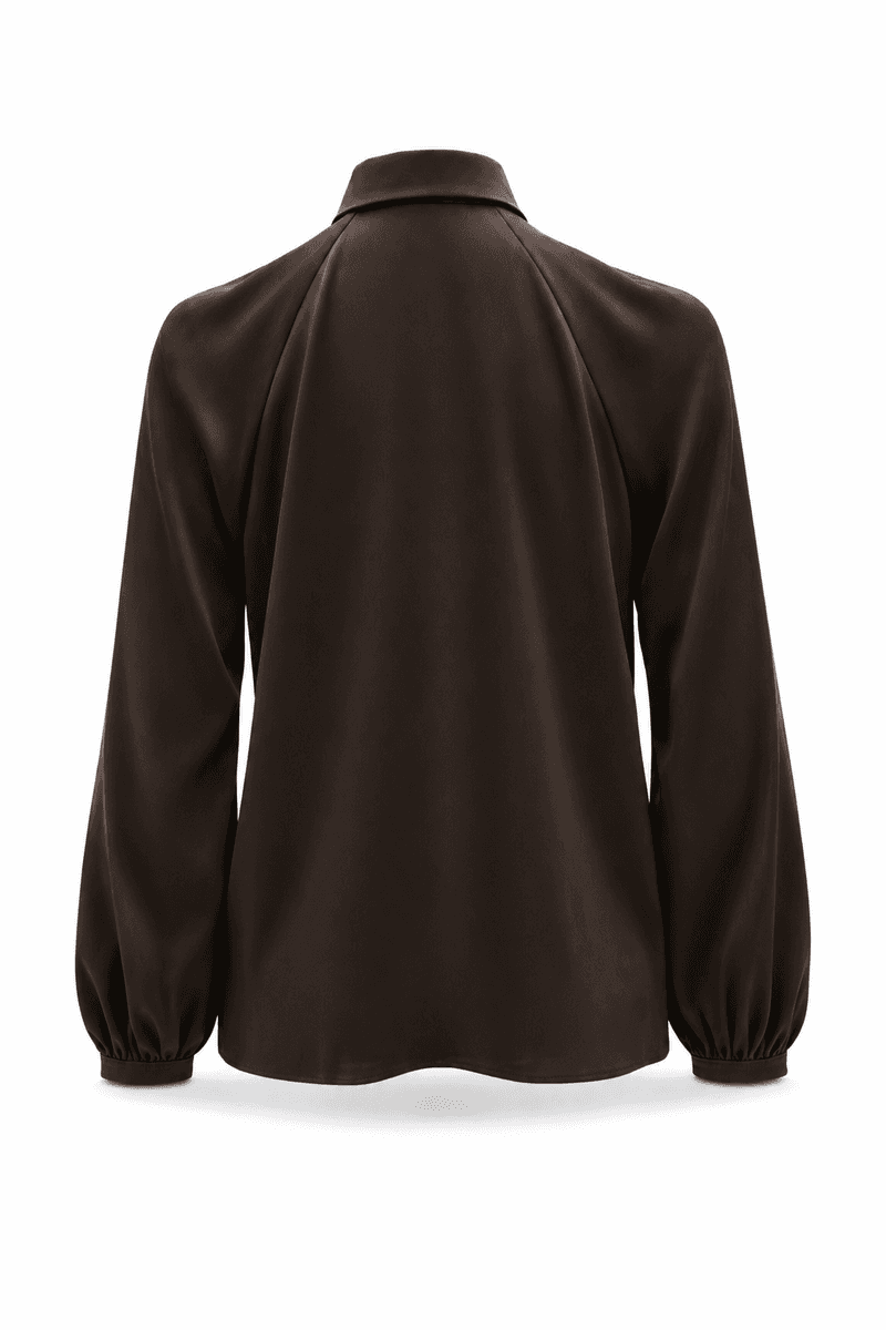 Amuse Silkebluse Hilde 110BrownAW26