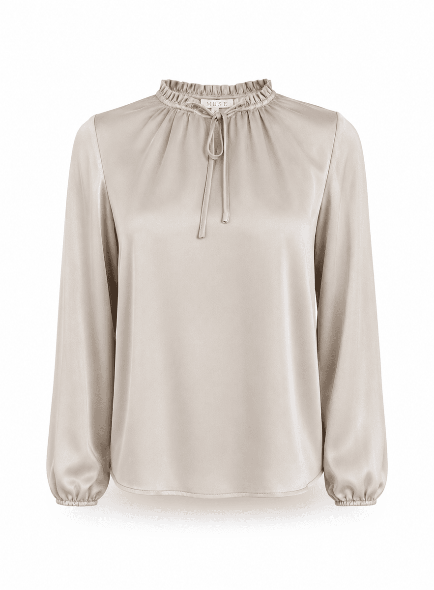 Amuse Silkebluse Mali Nude