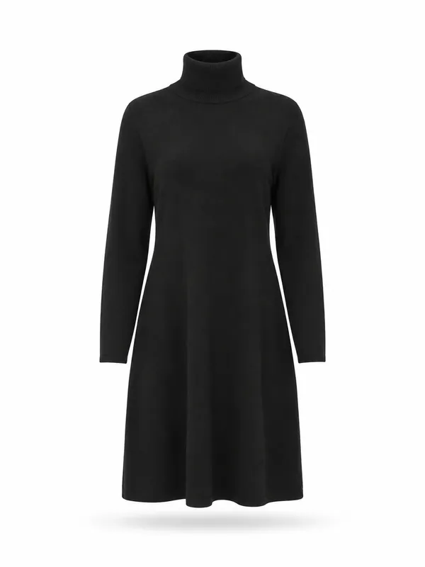Amuse Knitted Dress Sanne 198BlackAW26